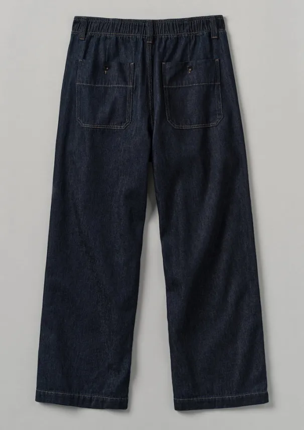 Hot Cotton Hemp Denim Cargo Trousers Denim|Trousers