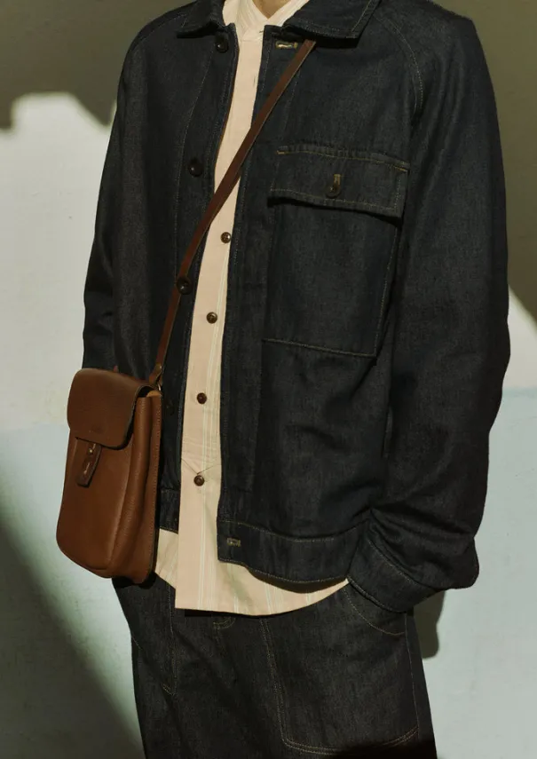 Outlet Cotton Hemp Denim Jacket Denim|Workwear