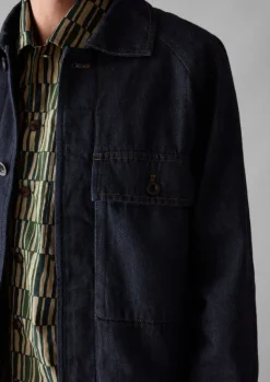 Outlet Cotton Hemp Denim Jacket Denim|Workwear