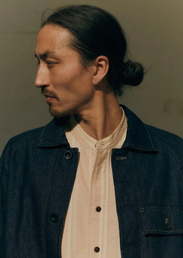 Outlet Cotton Hemp Denim Jacket Denim|Workwear