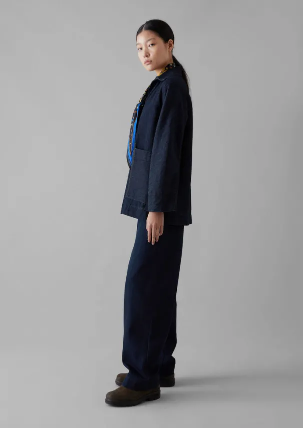 Online Cotton Hemp Denim Smock Women Denim|Tops & Tees