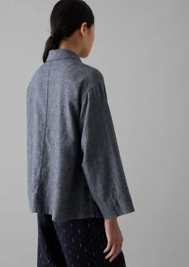 Hot Cotton Linen Twill Shirt Women Linen|Loungewear