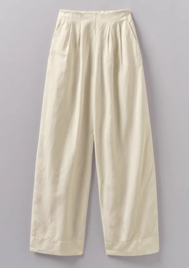 Cotton Linen Wide Leg Trousers Women Linen|Trousers