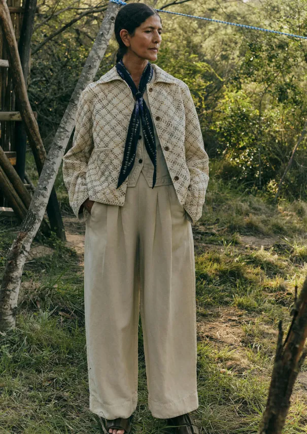 Cotton Linen Wide Leg Trousers Women Linen|Trousers