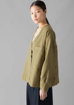 Clearance Cotton Linen Wrap Jacket Women Linen|Coats & Jackets