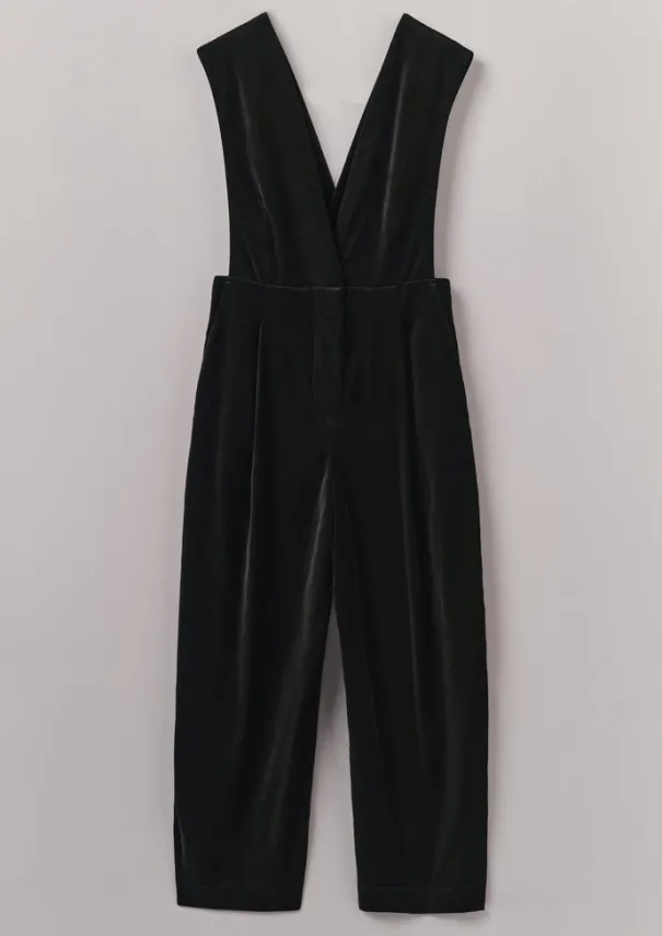Discount Cotton Velvet Pinafore Jumpsuit Women Velvet|Jumpsuits