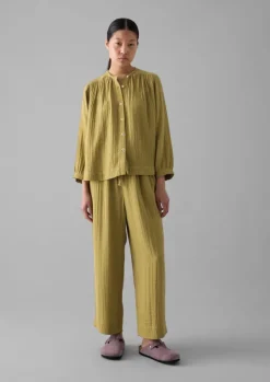 Crinkle Cotton Pyjamas Women Nightwear