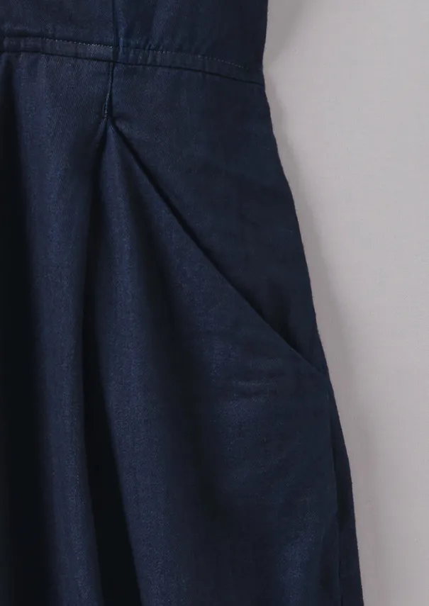Cross Front Twill Jumpsuit Women Jumpsuits|Trousers