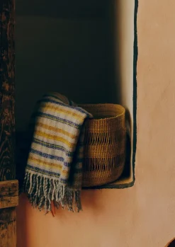 Dashed Check Wool Blanket Textiles|Blankets & Throws