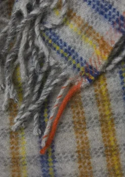 Dashed Check Wool Blanket Textiles|Blankets & Throws