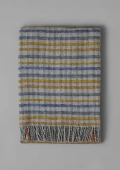 Dashed Check Wool Blanket Textiles|Blankets & Throws