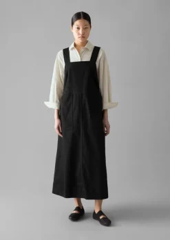 New Denim Pinafore Dress Women Denim|Dresses