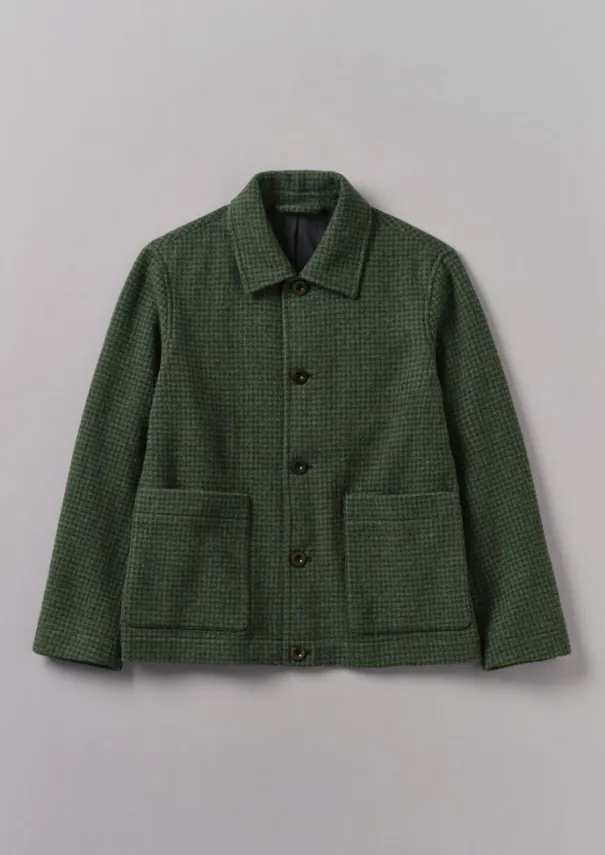 Outlet Dogtooth Wool Chore Jacket Coats & Jackets