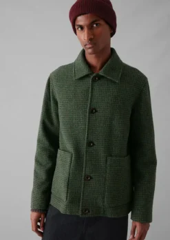Outlet Dogtooth Wool Chore Jacket Coats & Jackets
