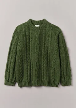Donegal Wool Cable Sweater Knitwear