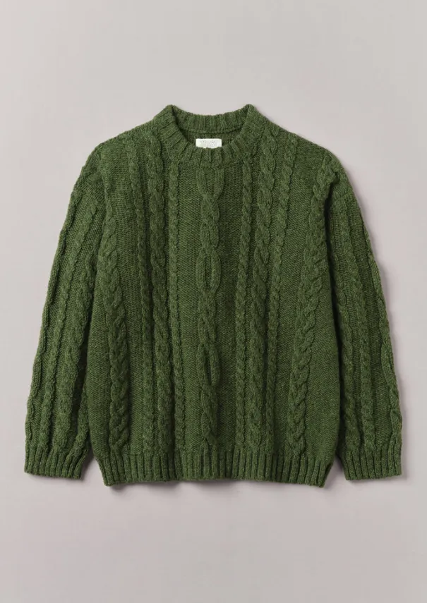 Donegal Wool Cable Sweater Knitwear