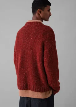 Hot Donegal Wool High Neck Easy Sweater Knitwear