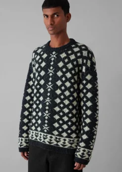 Sale Donegal Wool Jacquard Sweater Knitwear