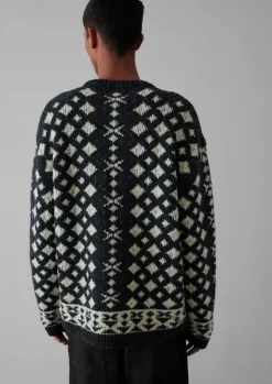 Sale Donegal Wool Jacquard Sweater Knitwear