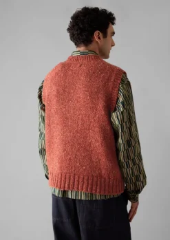 Outlet Donegal Wool Knitted Tank Knitwear