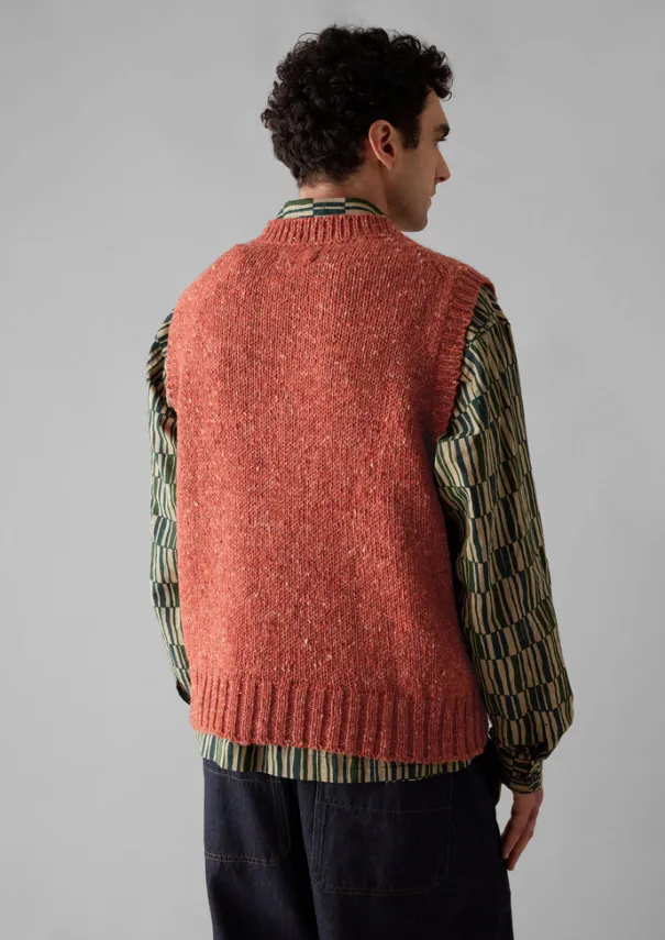 Outlet Donegal Wool Knitted Tank Knitwear