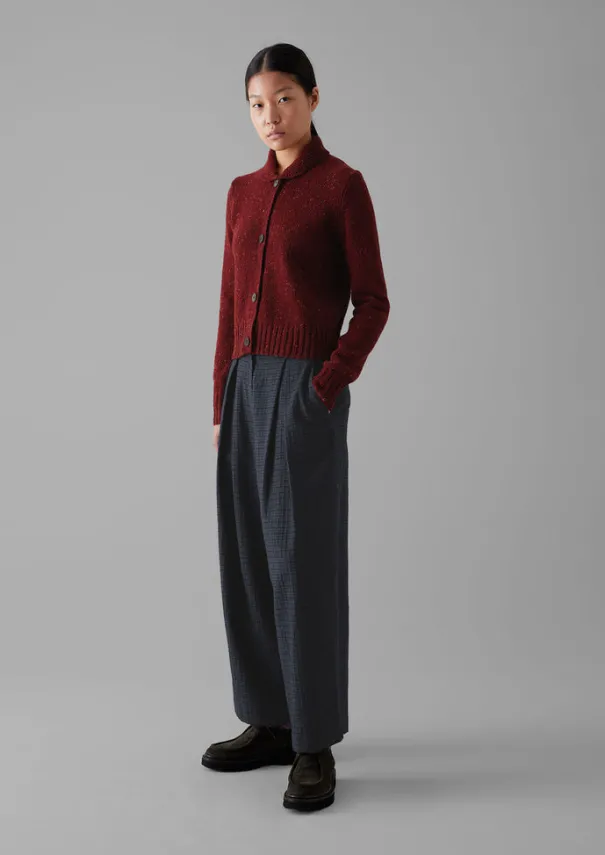 Online Donegal Wool Round Collar Cardigan Women Knitwear
