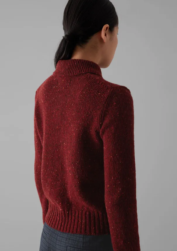 Online Donegal Wool Round Collar Cardigan Women Knitwear