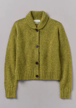 Hot Donegal Wool Round Collar Cardigan Women Knitwear