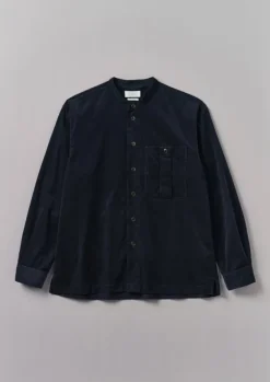 Dropped Shoulder Organic Cord Grandad Shirt Cord|Shirts