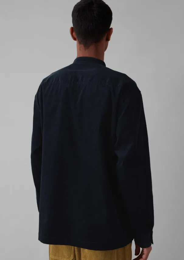 Dropped Shoulder Organic Cord Grandad Shirt Cord|Shirts
