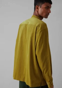 Discount Dropped Shoulder Organic Cord Grandad Shirt Cord|Shirts