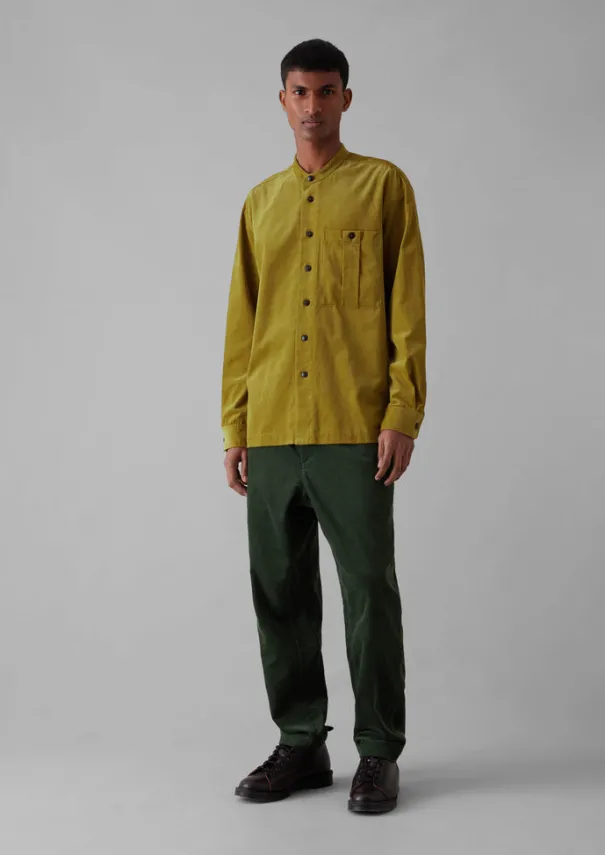 Discount Dropped Shoulder Organic Cord Grandad Shirt Cord|Shirts