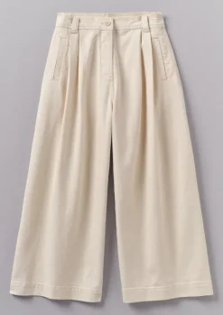Sale Denim Pleat Front Trousers Women Denim|Jeans