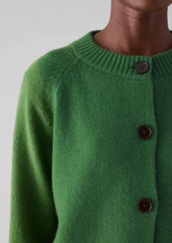 New Eden Wool Cashmere Raglan Cardigan Women Cashmere|Knitwear
