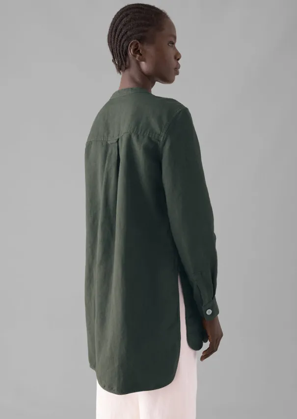 Best Elena Cotton Linen Tunic Shirt Women Linen|Tops & Tees