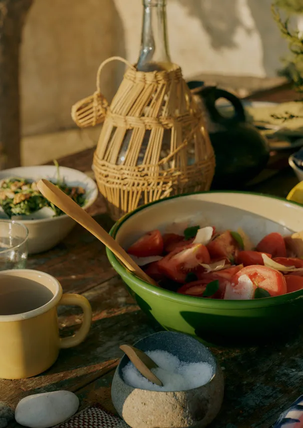 Clearance Enamel Salad Bowl Tableware