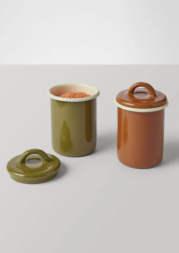 Best Enamel Storage Jar Kitchen