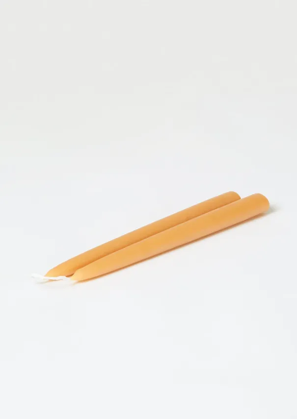 Hot English Beeswax Dinner Candles Candles & Holders