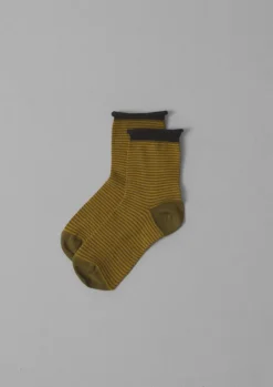 Fine Stripe Cotton Cashmere Socks Women Socks & Tights|Cashmere