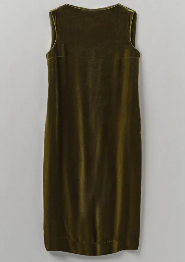 New Fluid Silk Velvet Dress Women Velvet|Dresses