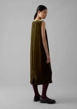 New Fluid Silk Velvet Dress Women Velvet|Dresses