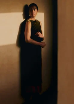 New Fluid Silk Velvet Dress Women Velvet|Dresses