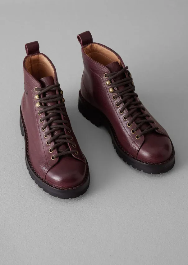 Fracap Leather Monkey Boots Women Boots