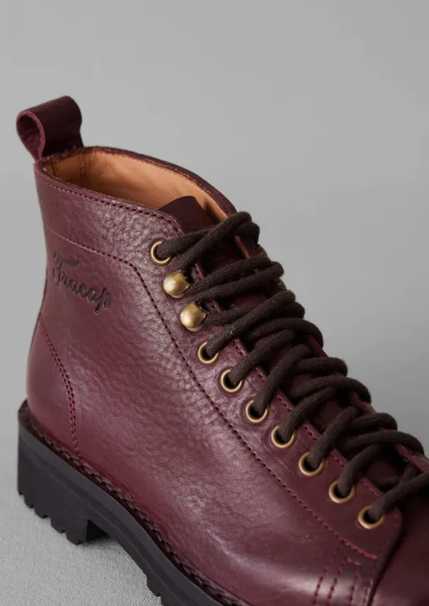 Fracap Leather Monkey Boots Women Boots