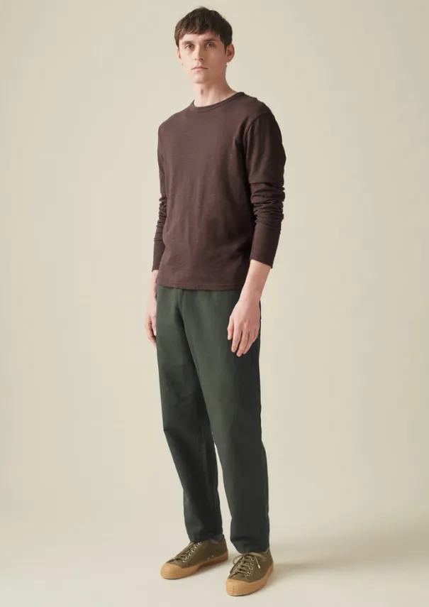 New Frank Cotton Long Sleeve Tee Loungewear|Tops & Tees