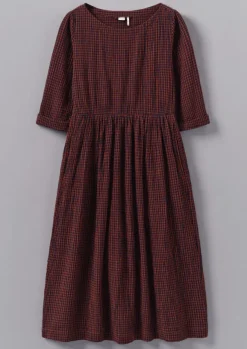 Discount Freya Gingham Crinkle Cotton Dress Women Loungewear|Dresses