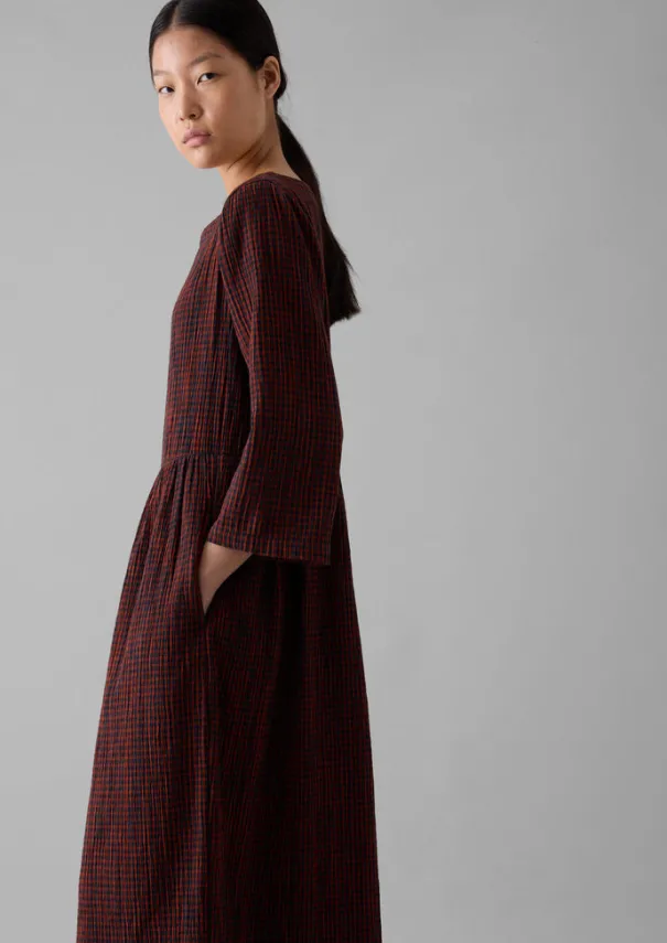 Discount Freya Gingham Crinkle Cotton Dress Women Loungewear|Dresses