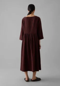 Discount Freya Gingham Crinkle Cotton Dress Women Loungewear|Dresses