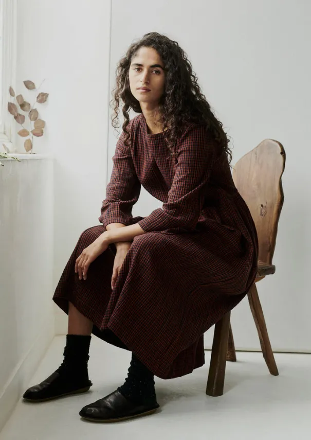Discount Freya Gingham Crinkle Cotton Dress Women Loungewear|Dresses