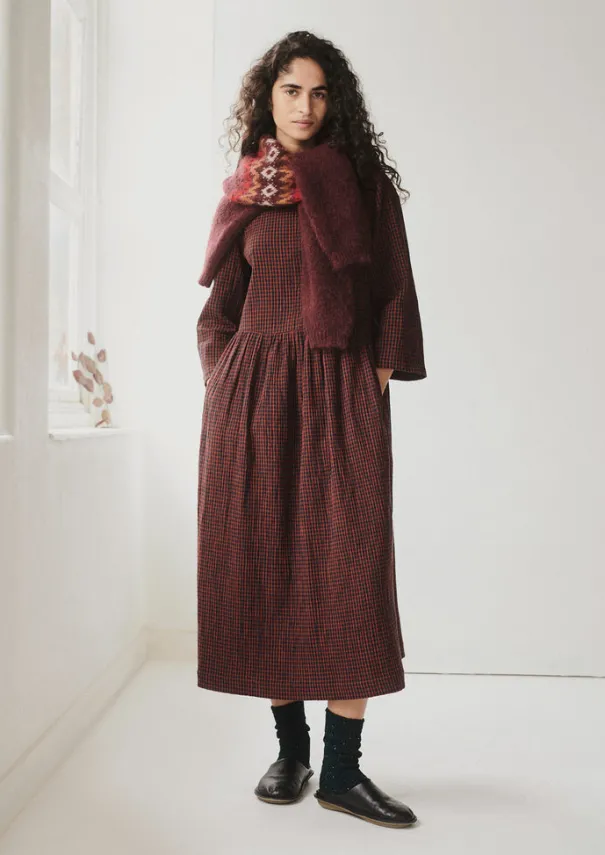 Discount Freya Gingham Crinkle Cotton Dress Women Loungewear|Dresses